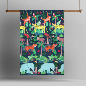 Happy Kids Rainforest Glow in the Dark Quilt Cover Set Single