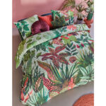 Bedding House Wildwood Green Cotton Quilt Cover Set King