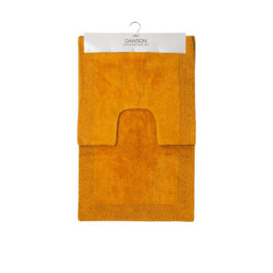 J.Elliot Home Home 2000GSM 2 Pce Dawson 100% Cotton Bath Mat Set Mustard