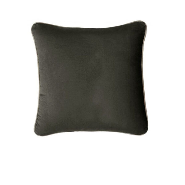 J Elliot Home Gabriel 100% Cotton Cushion Cover 43 x 43 cm Charcoal