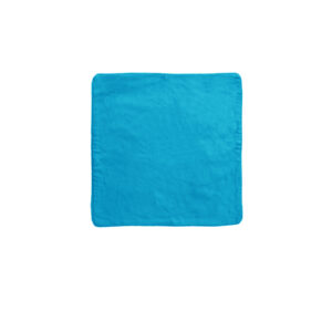 Lollipop Cotton Piped Square Cushion Cover 40 x 40 cm Aqua