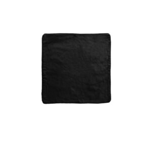 Lollipop Cotton Piped Square Cushion Cover 40 x 40 cm Black