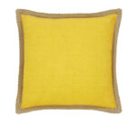 J Elliot Home Mornington Linen Cushion Cover 50 x 50 cm Yellow