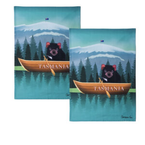 IDC Homewares Set of 2 Christopher Vine Design Tea Towels Tasmania