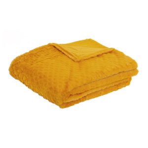 J.Elliot Home Azariah Plush Throw Mustard