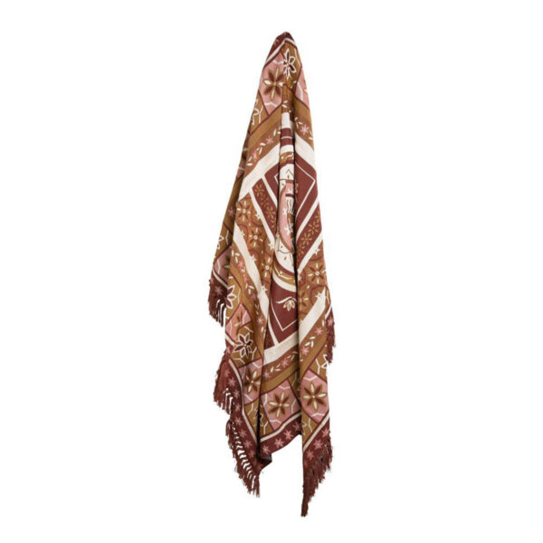 J Elliot Home Kasbah Luxury Fringe Throw 130 x 160cm Pink