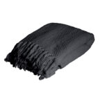 J.Elliot Home Louie Throw Rug Charcoal