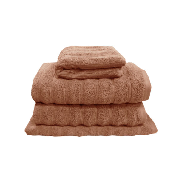 J Elliot Home Set of 4 George Collective Cotton Bath Towel Set Terracota