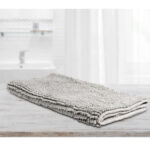 Toggle Microfiber Bath Mat Large Silver