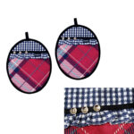 Ladelle Khloe Multi Set of 2 Pot Holders 20 x 24.5 cm