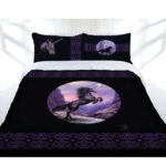 Anne Stokes Black Unicorn Quilt Cover Set Single