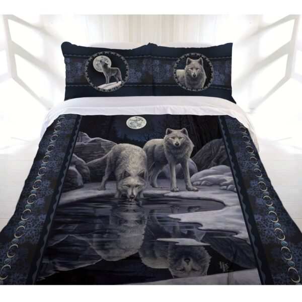 Lisa  Collection Warrior Of Winter Wolves Quilt Cover Set Double