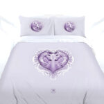 Anne Stokes White Unicorn Quilt Cover Set Double