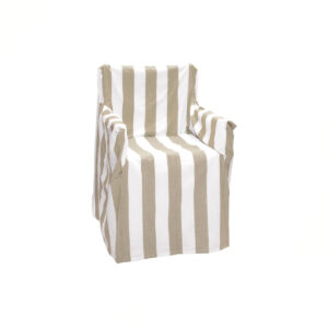 Rans  100% Cotton Director Chair Cover - Striped Bleach Sand