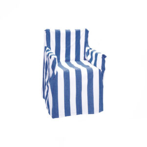 Rans  100% Cotton Director Chair Cover - Striped Cobalt Blue