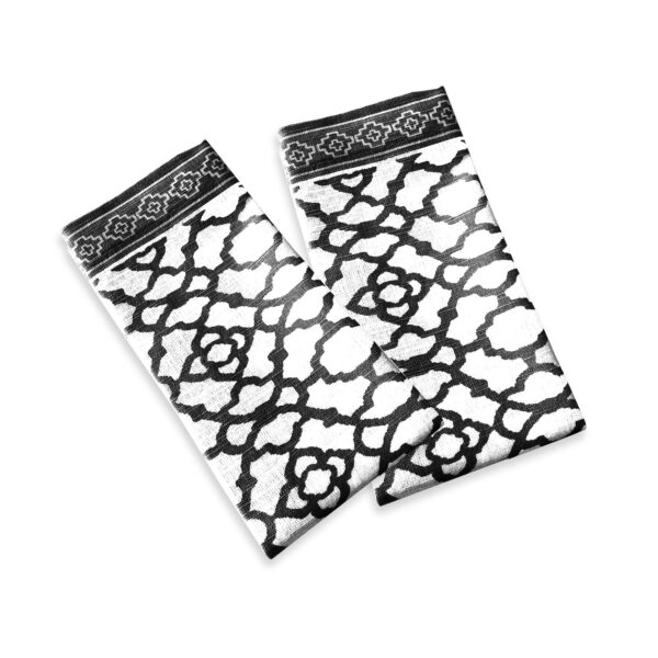 Rans Set of 2 Cotton Vintage Napkins - Black