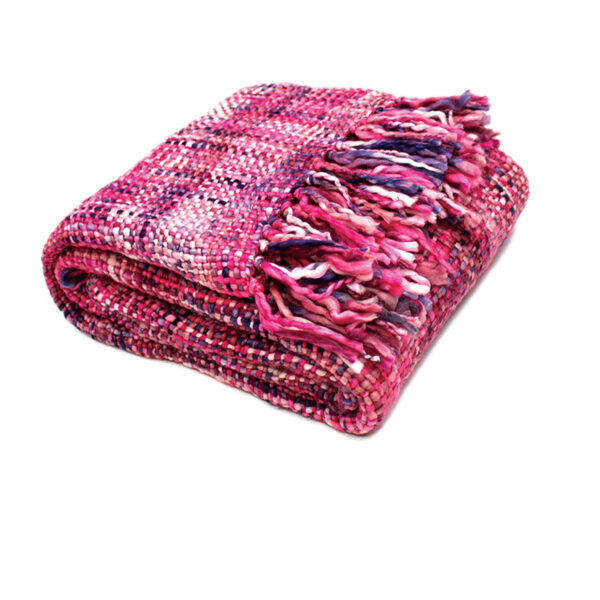 Rans  Knitted Weave Throw 127x152cm - Barbie Doll