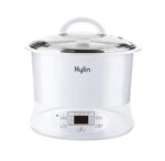 Kylin Electric Slow Cooker Stainless Steel Ceramic Pot Steamer 2.2L With 3 Containers