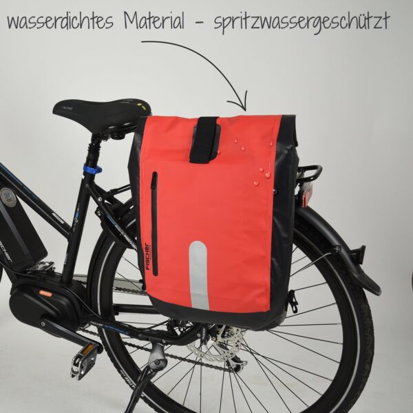 Water resistant bike pannier bag  23L