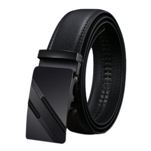 Genuine Leather Belt Men's Plate Reversible Buckle Business Dress Belts ( 03)