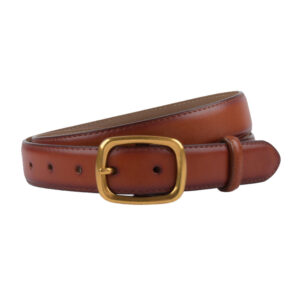 Classic Leather Belts for Women  Joyreap Genuine Leather Womens Belts with Gold Buckle (Brown)