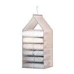 6-12 Large Grids Wardrobe Clothes Organizer Hanging Wardrobe Pants Storage Bag (6 Grids)