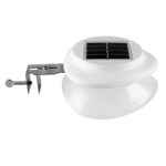 2PCS Monocrystalline solar panel LED Wall Lights for Fence Garden(White)