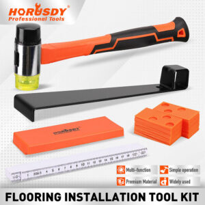 HORUSDY 48Pc Laminate Wood Flooring Installation Kit Tapping Block Rubber Mallet