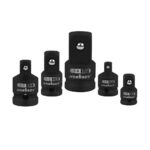 HORUSDY 5Pcs Impact Socket Adapter Set Socket Reducer 1/4  3/8 1/2 Inch Drive