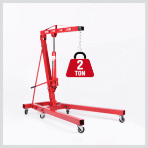 2-Ton Hydraulic Engine Crane Foldable Hoist Stand for Mobile Garage Lifting- Workshop Essential