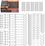 120Pc Pegboard Hooks Set Slat Wall Hanger Garage Organizer Shop Display Hanging