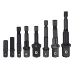 8Pc Drill Socket Adapter Set Impact Nut Driver Hex Extension Bits 1/4" 3/8" 1/2"