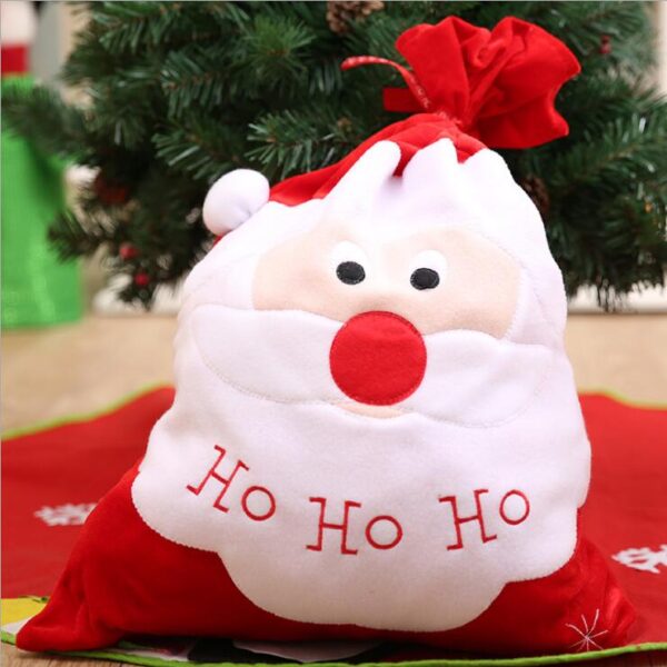 New Christmas Large Jumbo Felt Santa Sack Children Xmas Gifts Candy Stocking Bag  Santa Head (50x70cm)