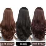 Long Wavy Curly Full Hair Wigs w Side Bangs Cosplay Costume Fancy Anime Womens  Dark Brown