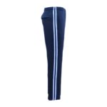 Men's Fleece Casual Sports Track Pants w Zip Pocket Striped Sweat Trousers S-6XL  Navy  L