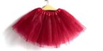 New Adults Tulle Tutu Skirt Dressup Party Costume Ballet Womens Girls Dance Wear  Burgundy  Adults