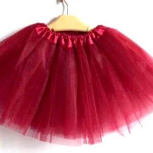 New Adults Tulle Tutu Skirt Dressup Party Costume Ballet Womens Girls Dance Wear  Burgundy  Adults