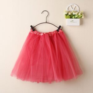 New Adults Tulle Tutu Skirt Dressup Party Costume Ballet Womens Girls Dance Wear  Watermelon Red  Adults