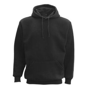 Adult Unisex Men's Basic Plain Hoodie Pullover Sweater Sweatshirt Jumper XS-8XL  Black  S