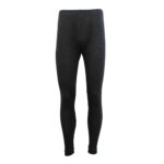 Mens Merino Wool Top Pants Thermal Leggings Long Johns Underwear Pajamas  Men's Long Johns - Black  L