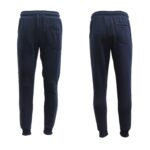 Mens Unisex Fleece Lined Sweat Track Pants Suit Casual Trackies Slim Cuff XS-6XL  Navy  S