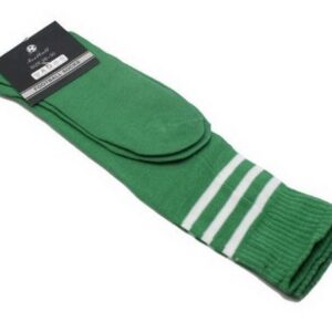 Mens Womens Sports Breathable Tube Long High Socks Knee Warm Casual Footy Soccer  Green