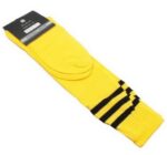 Mens Womens Sports Breathable Tube Long High Socks Knee Warm Casual Footy Soccer  Yellow