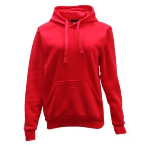 Adult Unisex Men's Basic Plain Hoodie Pullover Sweater Sweatshirt Jumper XS-8XL  Red  S