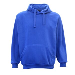 Adult Unisex Men's Basic Plain Hoodie Pullover Sweater Sweatshirt Jumper XS-8XL  Royal Blue  2XL