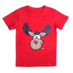 New Funny Adult Xmas Christmas T Shirt Tee Mens Womens 100% Cotton Jolly Ugly  Reindeer (Red)  S