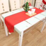 6-10x Christmas Santa Hat Chair Covers Table Cloth Dinner Home Décor Ornaments  Table Runner (34x176 cm)