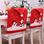 6-10x Christmas Santa Hat Chair Covers Table Cloth Dinner Home Décor Ornaments  8PCS Chair Covers