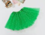 Sequin Tulle Tutu Skirt Ballet Kids Princess Dressup Party Baby Girls Dance Wear  Green  Kids