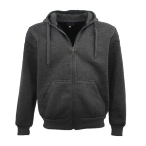 Adult Unisex Zip Plain Fleece Hoodie Hooded Jacket Mens Sweatshirt Jumper XS-8XL  Dark Grey  XS